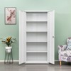 SKRAN Metal Storage Cabinet, Multi-Purpose Steel Cabinets with Doors and  Adjustable Shelves for Home, Office, and School - 2 of 4