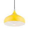 Livex Lighting Amador 1 - Light Pendant in  Shiny Yellow/Polished Chrome - 3 of 4