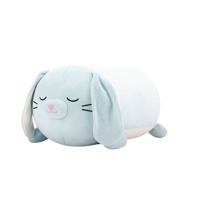 Squishmallows 18" Large Plush Buttons Blue Bunny Sleepamallows