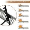 2 Wheeled Rattan Chaise Lounges: 5-Position Backrest, Cushions, Ideal for Garden/Outdoor Areas - 3 of 4