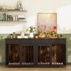 Famapy Dog Crate 72.4" Furniture Style Design Dog Crate with Drawers and Dividers Functional & Tailored for Your Furry Friends - 2 of 4