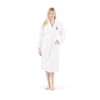 Linum Home Textiles 100% Turkish Cotton Terry Bath Robe Embroidered with Christmas Tree Design - 2 of 4