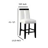NicBex Dining Chair Set of 2 Leatherette Kitchen Upholstered Chairs with Solid Wood Legs,Black+White - 3 of 4