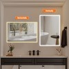 48*32in LED Framed Bathroom Vanity Mirror, Aluminum Frame with 45¡ã Beveled Angle Beveled Lights, 3 Colors, Anti-fog, Suitable for Modern Decoration - 4 of 4
