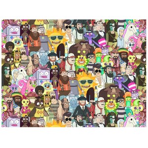 Rick And Morty Characters 500 Piece Jigsaw Puzzle 16" x 21.5" - 1 of 4