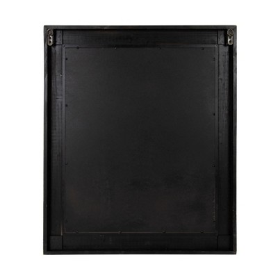 Garvey 36" x 30" Rustic Brown Solid Wood Full-Length Vanity Mirror