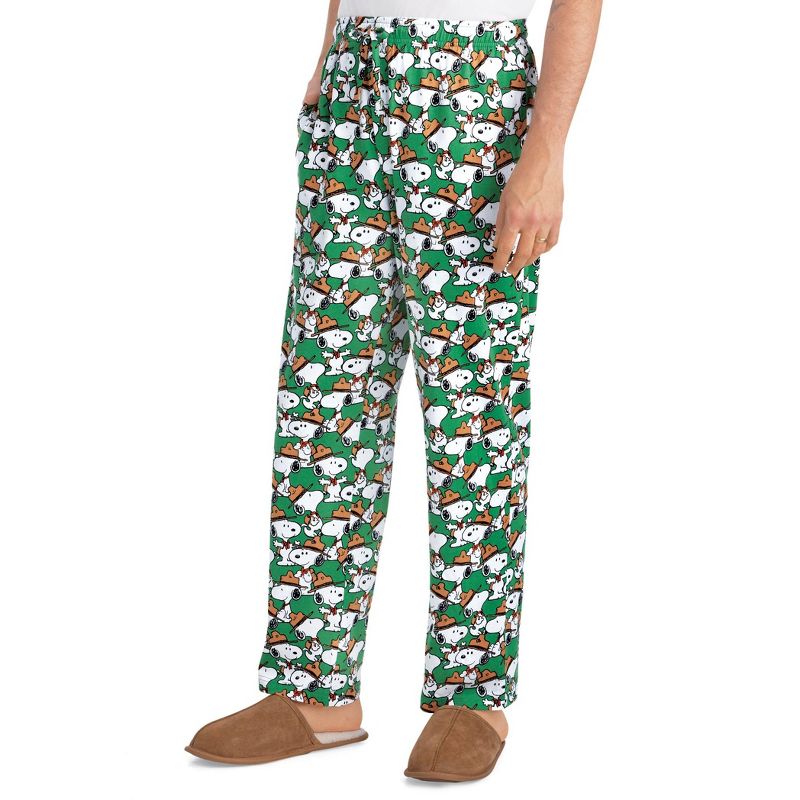 Collections Etc Peanuts Beagle Scout Snoopy Drawstring Lounge Pants, 3 of 5