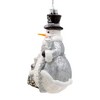 Kurt Adler 7-Inch Bellissimo Glass Silver Snowman Ornament - 4 of 4