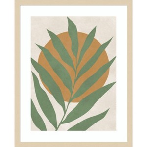Amanti Art Floral and tropical 3 by Vitor Costa Wood Framed Wall Art Print - 1 of 4