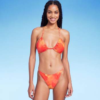 Women's Dye Effect Multiway Bikini Top - Wild Fable™ Red/Orange
