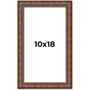 PosterPalooza | 10x18 Modern Bamboo Picture Frame, UV Acrylic, 5 Finishes - 1 of 4