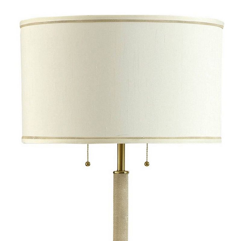 Dann Foley Lifestyle Shagreen Pattern Floor Lamp Polished Brass - StyleCraft, 3 of 5