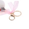Unique Bargains Christmas Double Ring and Lobster Clasp Plush Mesh Metal Keychain 1 Pc - 3 of 4