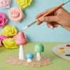 Bright Creations Mini Wooden Mushrooms to Paint, Unfinished Wood Figurines for Craft Ornament (7 Sizes, 14 Pack) - 3 of 4