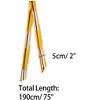 Allegra K Women's Stripe Ribbon Skinny Long Narrow Neckerchief Hairband Wrist Wear Handbag Handle Wrap 1 Pc - 3 of 4