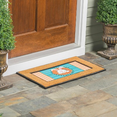 Evergreen Carrot Wreath Sassafras Indoor Outdoor Switch Doormat 1'10"x10" Multicolored