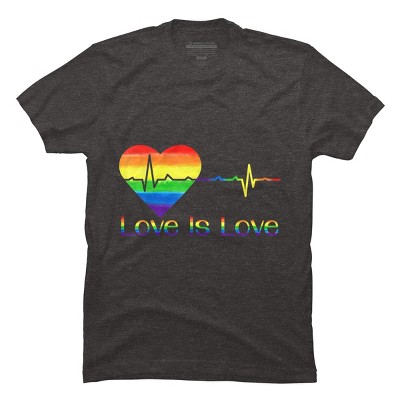 Design By Belugastore Humans Pride Heartbeat Love is Love By Belugastore T-Shirt