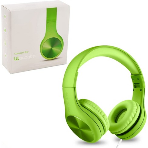 LilGadgets Connect PRO Kids Headphones with Microphone Green