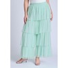 ELOQUII Women's Plus Size Tulle Ruffle Pant - 3 of 4