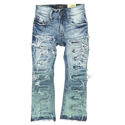 Boy's Kid's Stacked Oasis Denim Jeans - JORDAN CRAIG