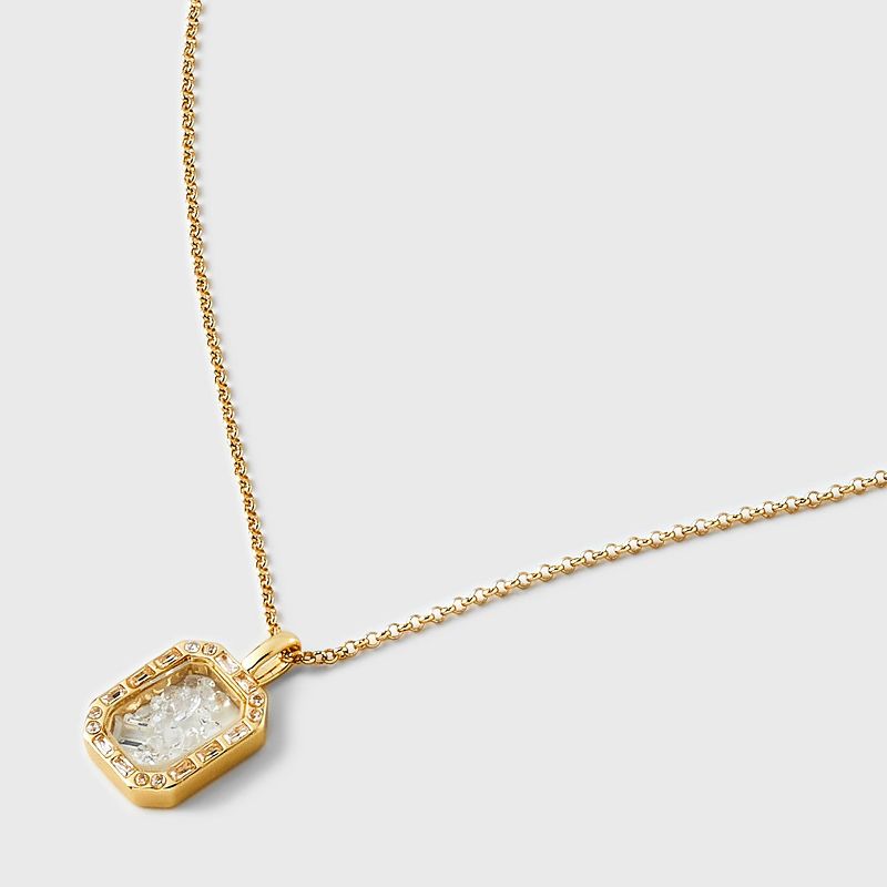 14K Gold Dipped Clear Shaker Pendant Necklace - A New Day&#8482; Gold, 5 of 6