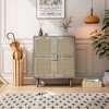 Bella Depot 4-Doors Rattan Mesh Storage Cabinet - 2 of 4
