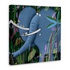 Stupell Industries Elephant Safari Illustration Children's Tropical Jungle Animal Canvas Wall Art - 3 of 4