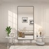 Apmir Rectangular Aluminum Alloy Framed and Tempered Glass Wall Bathroom Vanity Mirror in Matte Black/ Gold/ Silver/ Brown - 4 of 4