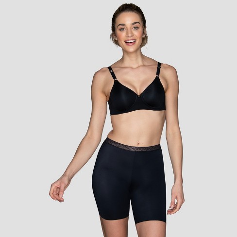 Underwear for Women Plus Size Full Coverage Microfiber Underwire Everyday  Plunge Bra with Adjustable Wide Straps - 42D Black