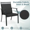 Resenkos Patio Dining Chairs, Patio Kitchen Chairs,Patio Chairs Set of 2 with All Weather Breathable Fabric-Black - 3 of 4