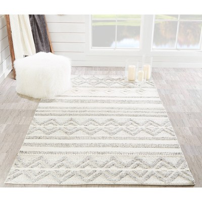 6'x24' Gray Diamond Tufted Handmade Synthetic Runner Rug