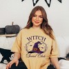 Simply Sage Market Women's Witch Social Club Purple Hat Short Sleeve Garment Dyed Tee - 2 of 4
