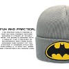 Beanie for Kids and Adults Winter Hat – Beanie with Batman Patch Licensed (One Size) - 4 of 4