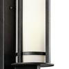 Camden 19.5" 2 Light Outdoor Wall Light with Opal Etched Glass in Anvil Iron - 4 of 4