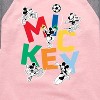 Girls' - Disney - Mickey Playing Sports Shirt Tail Raglan Graphic T-shirt - 2 of 4