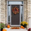 Kate Aurora Fall Autumn Foliage & Pumpkins Bristled Outdoor All Season Welcome Mat - 18"x30" - 2 of 4