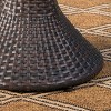Franklin 16" Wicker Hourglass Side Table: No Assembly, Weather-Resistant - Christopher Knight Home - 4 of 4