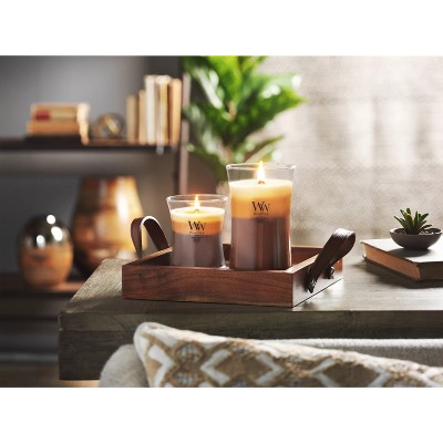 Large Hourglass Jar Candle with Wooden Lid, Café Sweets Trilogy