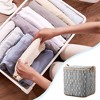 Unique Bargains High Capacity Storage Bag Storage Bins Gray 1 Pc - 4 of 4