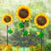 Evergreen Radiant Sunflower Garden Stake, Set of 3- 10x36x1, 7.5x31x1, 7x24x1 in - 2 of 4