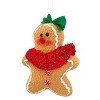 Wrapables Plush Gingerbread Man & Woman Christmas Tree Ornaments (Set of 2) - 2 of 4