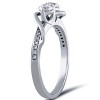 Pompeii3 5/8ct Diamond Two Stone Forever Us Crossover Engagement 10k White Gold Ring - 2 of 4