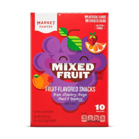 Mixed Fruit Flavored Snacks 10ct Market Pantry Target