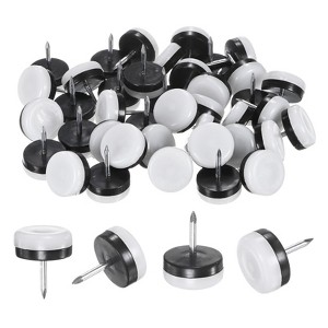 Unique Bargains Nail-on Furniture Sliders Chair Leg Protectors 40 Pcs - 1 of 4