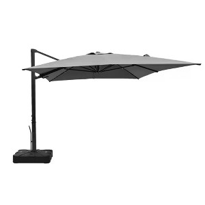 CASAINC 10 x 13 ft Cantilever Umbrella Square Patio Umbrella Outdoor With Base - 1 of 4