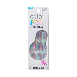 KISS Products colorFX by imPRESS Press-On Manicure Fake Nails - Short Squoval - Fly Up - 30ct - 1 of 4