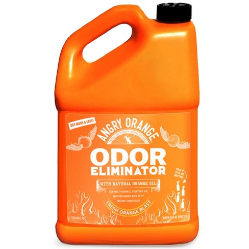 Angry Orange Pet Odor Eliminator for Home - 8oz Dog and Cat Pee Smell  Remover for Carpet, Grass, Tile and Furniture - Citrus Concentrate, Makes  128oz