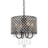 Elegant Lighting Elise 14 inch pendant in black - 3 of 4