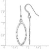 Black Bow Jewelry 25mm Hammered Oval Dangle Earrings in Sterling Silver - 4 of 4