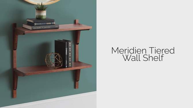 24&#34; x 24&#34; Meridien Wood Wall Shelf Natural - Kate &#38; Laurel All Things Decor, 2 of 10, play video